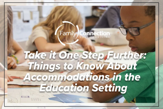 Take it One Step Further： Accommodations in the Education Setting